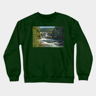 Strbacki Buk Waterfall in Bosnia Crewneck Sweatshirt